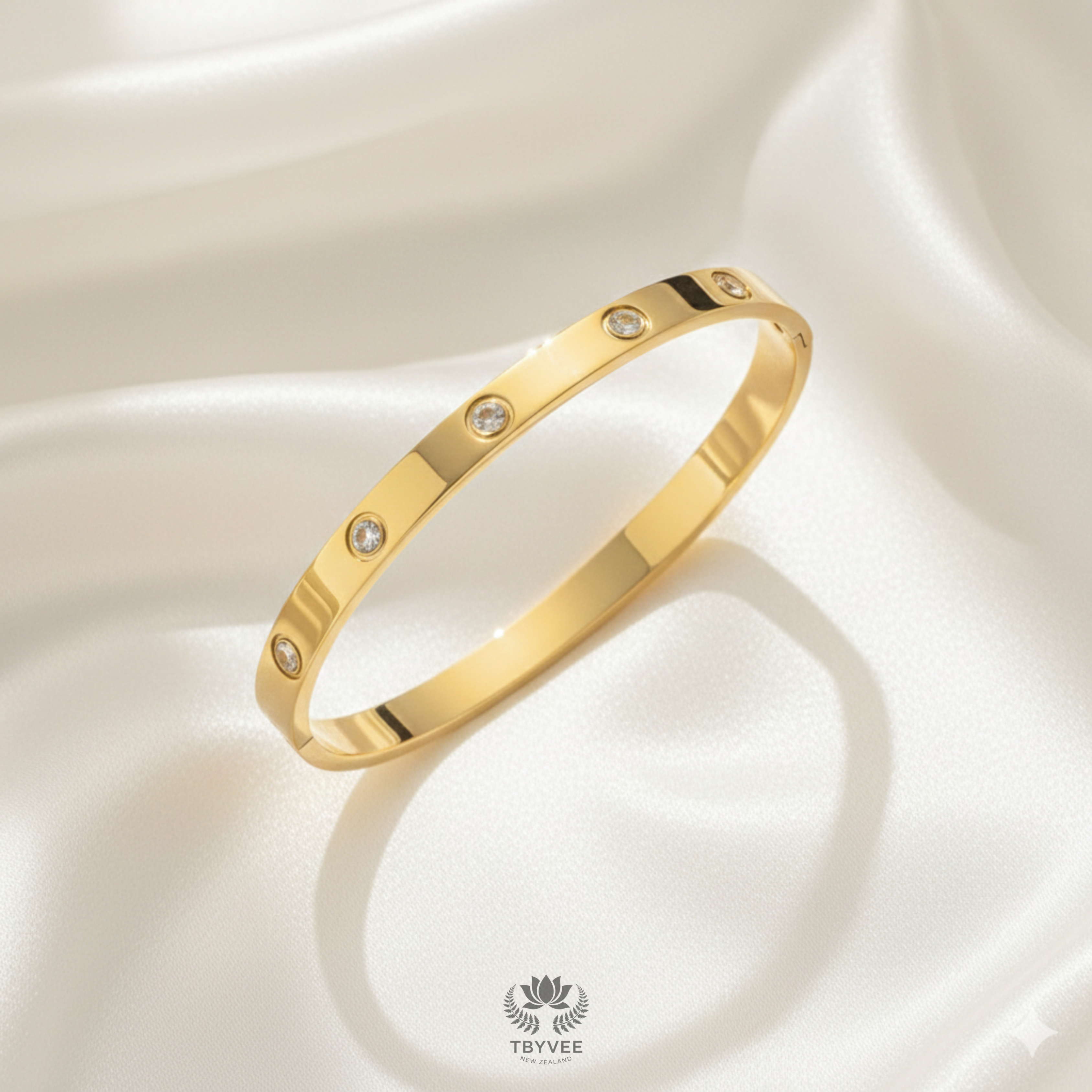 Lumi White Stone Cuff