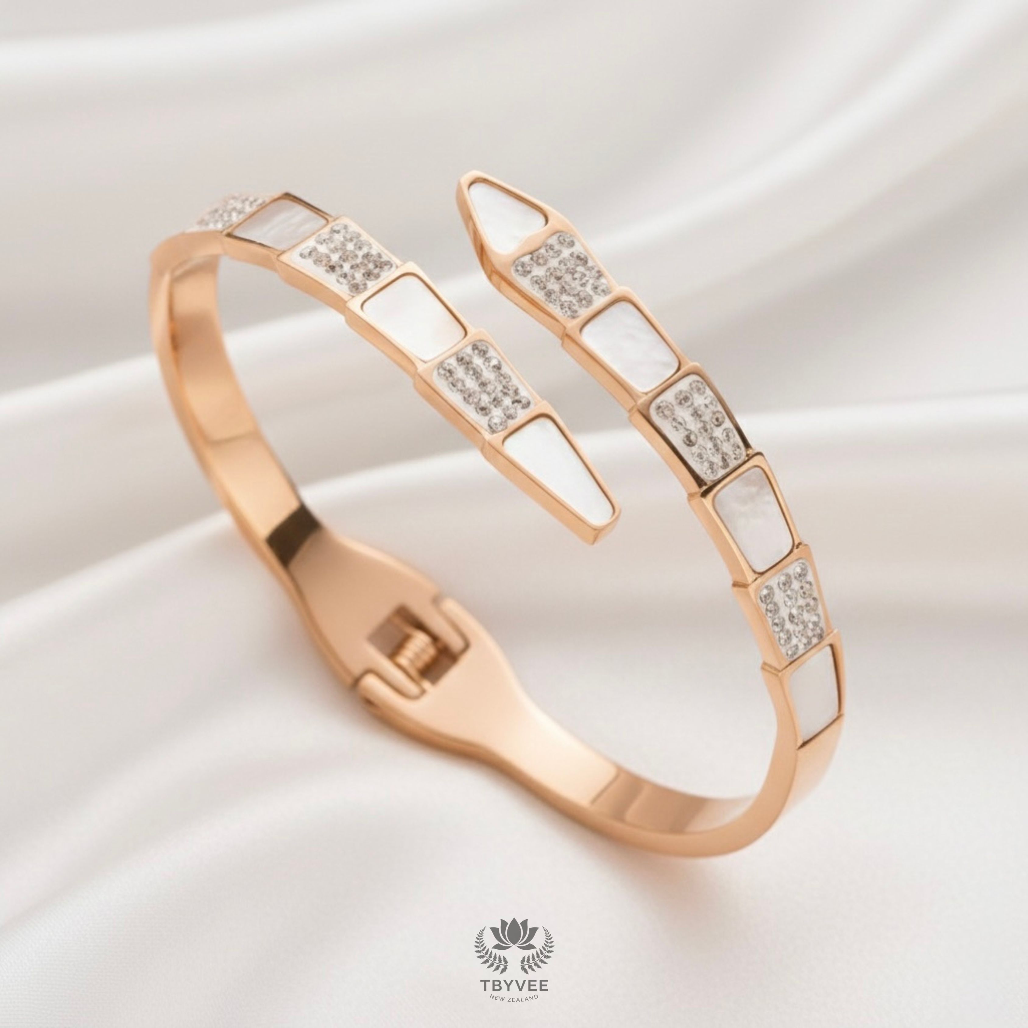 Rose Gold Serpent Bracelet