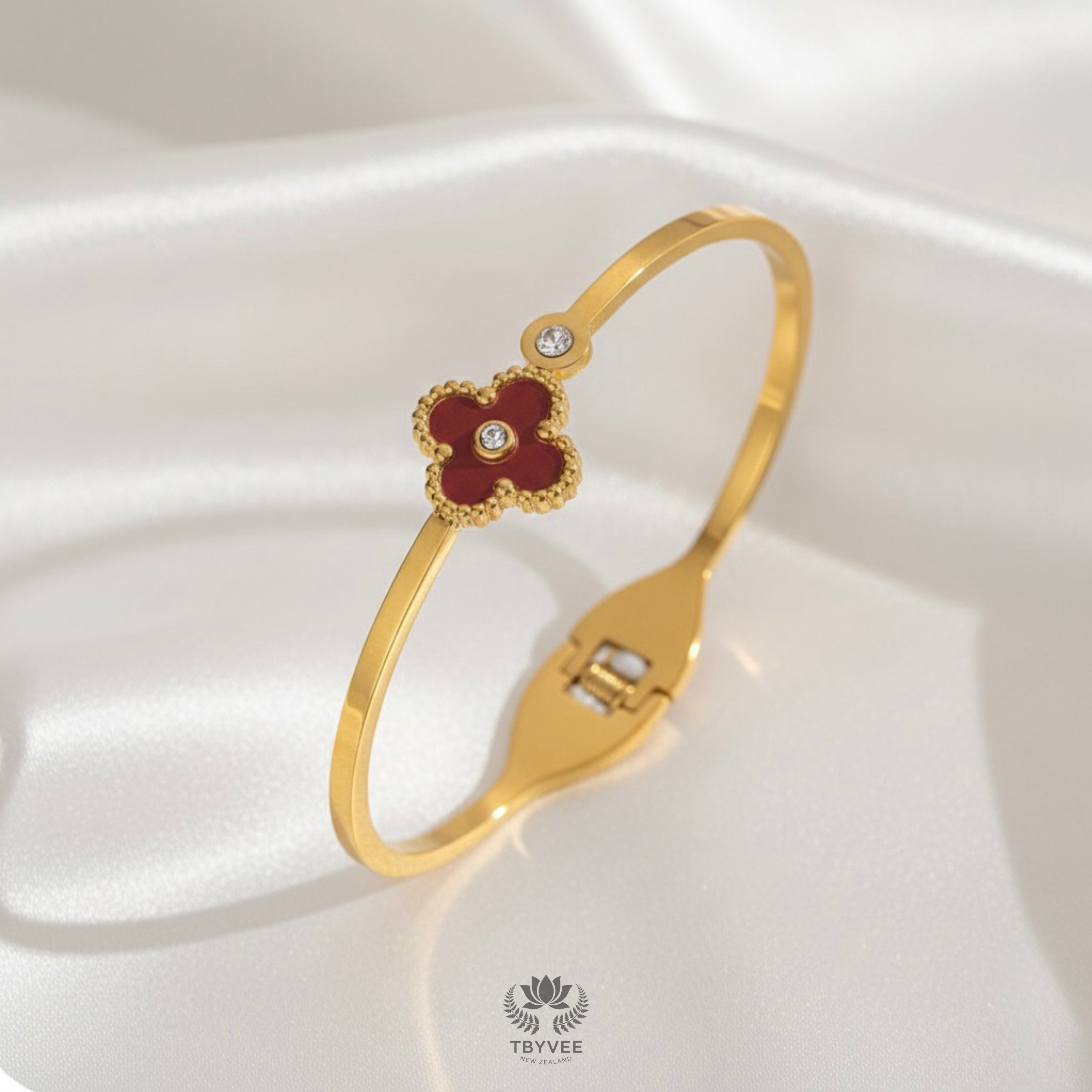 Red Clover Luxe Cuff