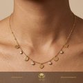 Golden Orbit Love Necklace