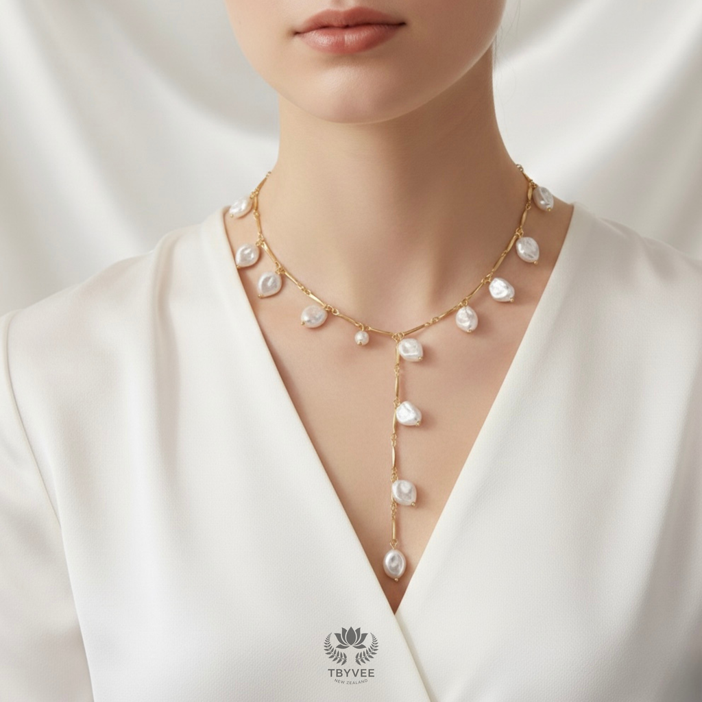 Celeste Drop Y Necklace