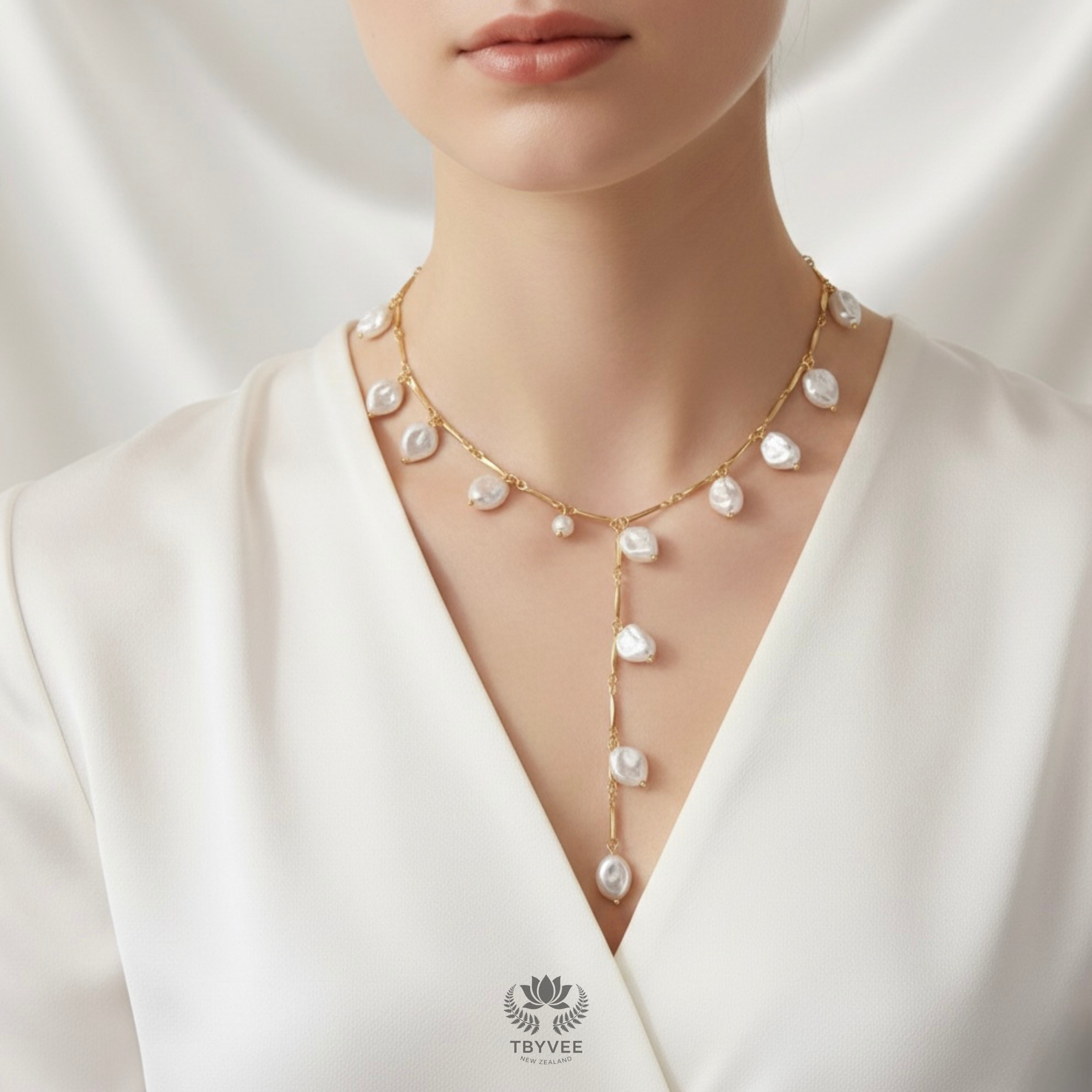 Celeste Drop Y Necklace