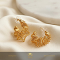 Golden Coil Muse Hoops