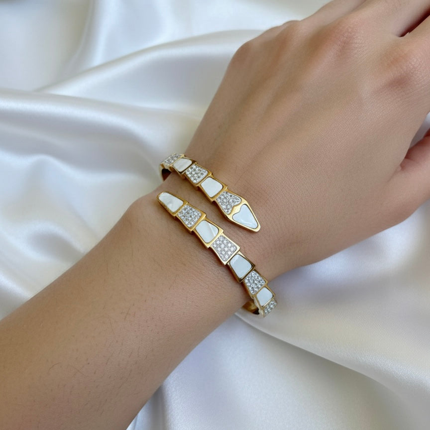 Gold Serpent Bracelet